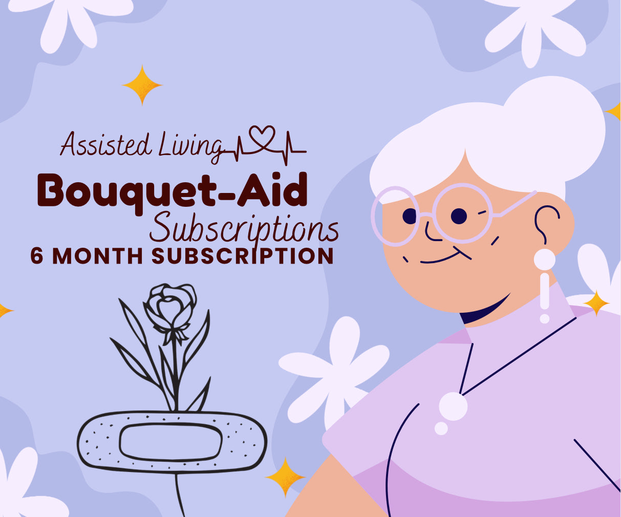 Assisted Living 6 Month Bouquet Subscription